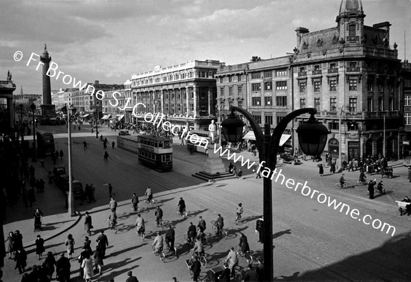 O'CONNELL STREET FROM ELVERY'S WITH AIR-RAID SHELTER